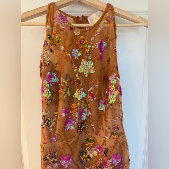 Bronx and Banco Sicilia Sequined Maxi Dress in coral multi - Picture 12 of 17